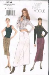 9914 EZ VOGUE LO RISE TAPER - A-LINE SKIRT LENGTHS PATTERN 8-12
